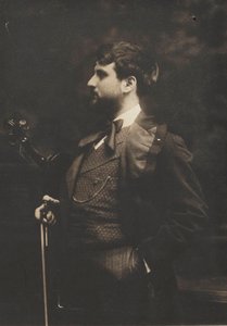 Retrato da violinista e compositora Joan Manén y Planas 1883-1971 , c. 1910. de Pau Audouard