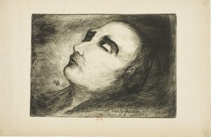 Vincent van Gogh no seu leito de morte de Paul (1828 1909) Gachet