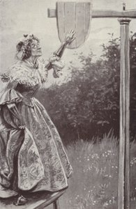 Ilustração para Barchester Towers de Anthony Trollope (litho) de Paul (after) Hardy