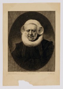 Retrato de uma senhora idosa de Paul Adolphe Rajon