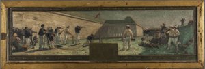 Esboço para a Câmara Municipal de Arcueil-Cachan: Le Tir, em 1888 (óleo sobre tela)
