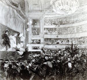 A Batalha de Hernani na Comédie Française em 25 de fevereiro de 1830, 1909