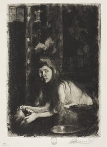 Mulher com um vaso, 1894 de Paul Albert Besnard