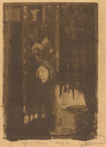Mulher com vaso La femme au vaso, 1894. de Paul Albert Besnard