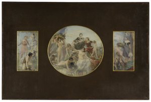 Esboço para a sala de jantar do Hôtel de Ville de Paris: La Chasse. L