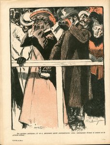A Placa de Manteiga, Satirical em Cores de Paul Balluriau