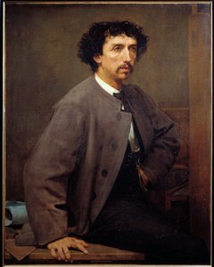Retrato de Charles Garnier, arquiteto francês (1825 - 1898). Pintura de Paul Baudry (1828 - 1885)