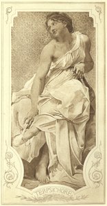 Terpsichore, musa da dança coral (fotogravura)