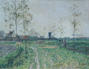 Paisagem de outono perto de Knokke, Bélgica