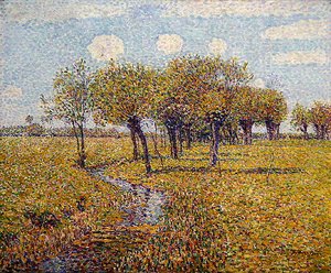 Paisagem Holandesa com Salgueiro na Primavera num Pequeno Vale do Prado (óleo sobre tela)