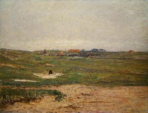 Fazenda com Lavagem de Mulheres (óleo sobre tela)