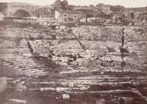 Theatre de Syracuse (Anfiteatro de Siracusa),1865 (foto) de Paul Berthier