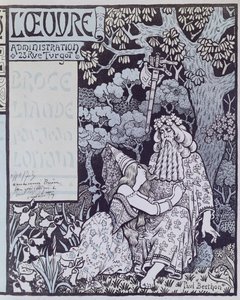 O Encantador Merlin e a Fada Vivien na Floresta de Broceliande, de 