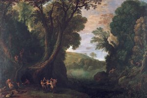 Paisagem com Sátiros e Paisagem Mitológica