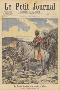 O Negus Menelik na batalha de Adwa