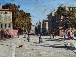 La canebiere, vista dos becos de Meilhan