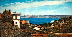 A Baía de Marselha, Saint-Henri (óleo sobre tela) de Paul Camille Guigou