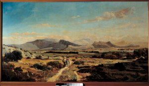 The Hills of Allauch Painting de Paul Camille Guigou (1834-1871) 1862 Marselha, Museu de Belas Artes de Paul Camille Guigou