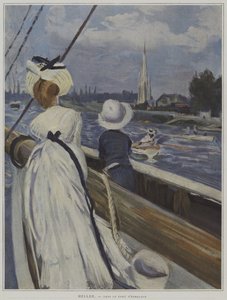 No porto de Harfleur (no porto de Harfleur) de Paul Cesar Helleu