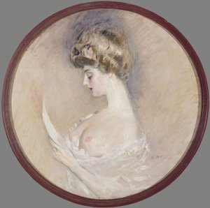 Retrato de Marthe Letellier, née Fourton, c. 1900. de Paul Cesar Helleu