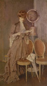 Retrato de Mme Helleu lendo uma carta