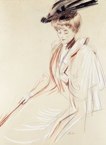 Retrato de uma senhora, de Paul Cesar Helleu