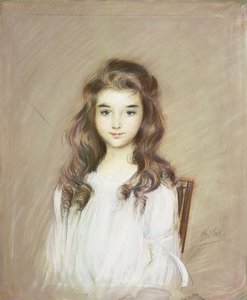 A Filha da Marquesa de Elba, c.1901 de Paul Cesar Helleu