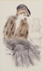 Mulher sentada, c.1895 (ponto seco no papel)