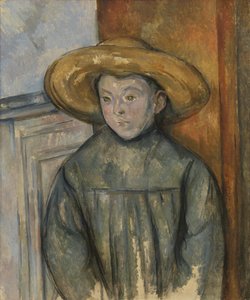 Rapaz com chapéu de palha de Paul Cézanne