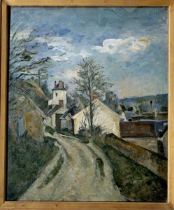 A casa do Dr. Gachet em Auvers. Pintando Paul Cezanne (1839-1906) de Paul Cézanne