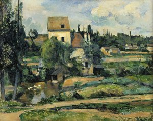 O moinho sobre a Couleuvre em Pontoise de Paul Cézanne