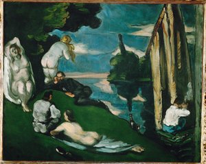 Pastorale (óleo sobre tela) de Paul Cezanne