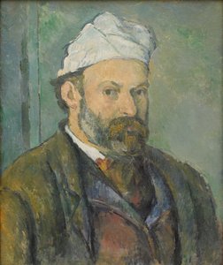 Retrato do artista com boné branco de Paul Cézanne