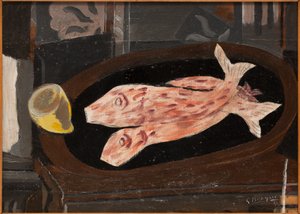 Salmonete Vermelho de Paul Cézanne