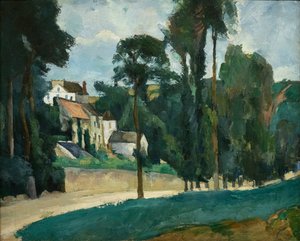Estrada em Pontoise (Clos des Mathurins) de Paul Cézanne