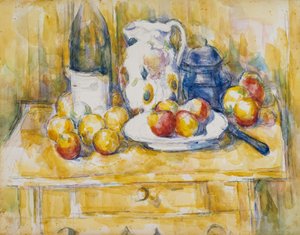 Natureza morta com maçãs em um aparador de Paul Cézanne