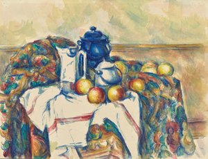 Natureza-morta com pote azul de Paul Cézanne