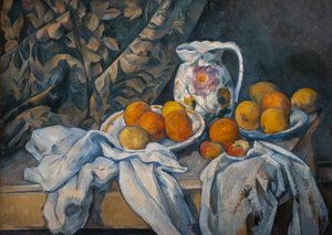 Natureza Morta com uma Cortina de Paul Cézanne