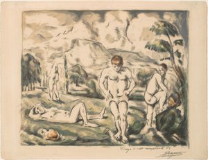 As grandes banhistas (Les Baigneurs) de Paul Cézanne