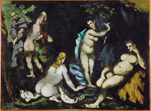 A tentação de Santo António (óleo sobre tela) de Paul Cezanne