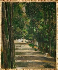 A avenida (óleo sobre tela) de Paul Cezanne