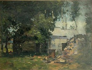 Barnyard Scene (óleo sobre tela)