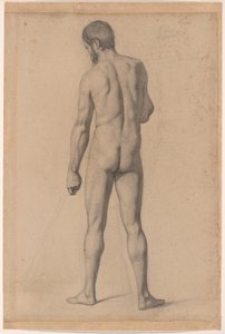 Nu académico, visto de trás de Paul Cézanne