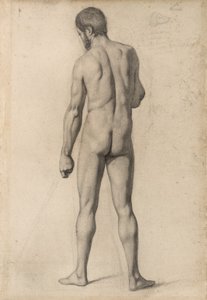 Nu acadêmico, visto de trás, 1862