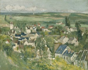 Auvers, Vista Panorâmica, 1873-75 de Paul Cézanne