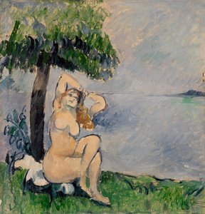 Banhista à beira-mar de Paul Cézanne
