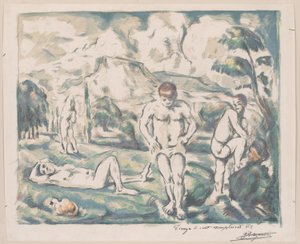 Banhistas de Paul Cézanne