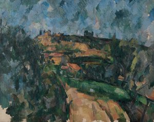 Curva da estrada no topo do Chemin Des Lauves de Paul Cézanne