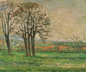 As árvores nuas de Jas de Bouffan. 1885-86 de Paul Cézanne