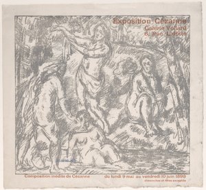 Capa do Catálogo de Exposições para uma mostra de Cézanne na Galerie Vollard 9 de maio a 10 de junho de 1898..., 1898. de Paul Cézanne